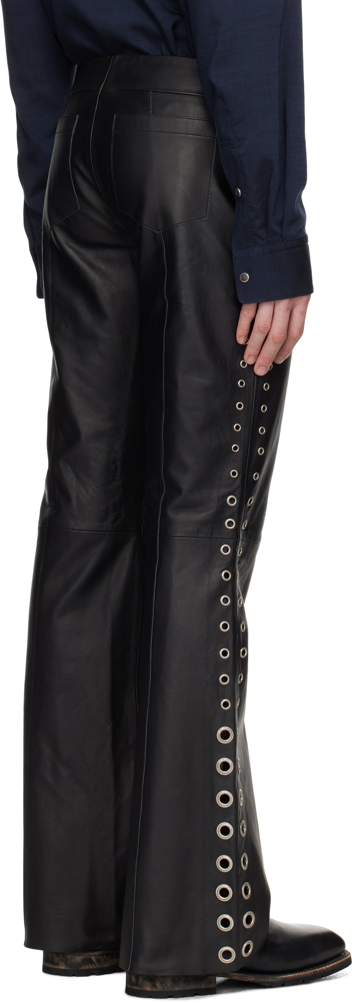 Deadwood Black Dali Leather Pants