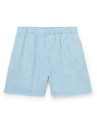 Onia - Home Linen Pyjama Shorts - Blue