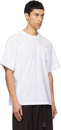 sacai White Cotton Jersey T-shirt