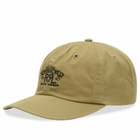 RRL Men's Sportsman CP Logo Cap in Khaki 