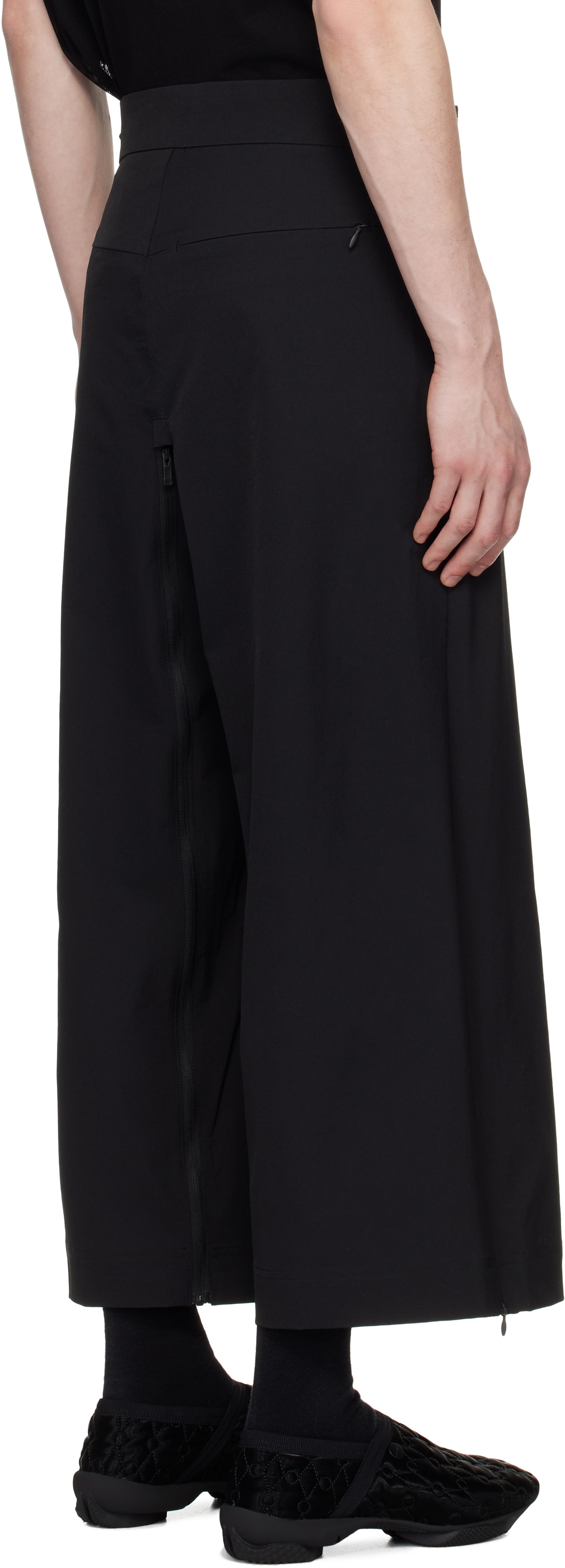 A. A. Spectrum Black Paso Convertible Trousers