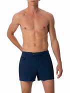 MC2 Saint Barth Man Navy Blue Fitted Cut Swim Shorts Harrys