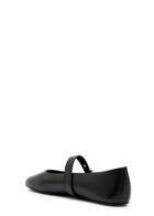 Tory Burch Romy Leather Mary Jane Flats Black