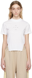 Song for the Mute White Front Split T-Shirt