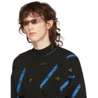 George Keburia Brown Micro Cat-Eye Sunglasses
