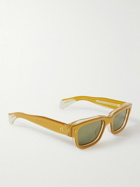 Jacques Marie Mage - Jeff Square-Frame Acetate and Gold-Tone Sunglasses