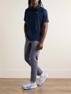 Nike Golf - Tour Logo-Print Dri-FIT Golf Polo Shirt - Blue