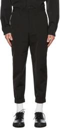 AMI Alexandre Mattiussi Black Elasticized Pants