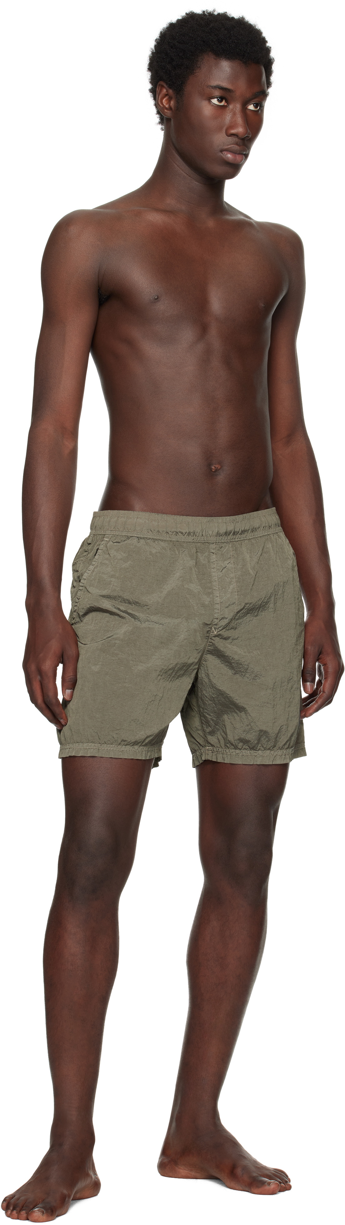 Stone Island Green B100004 Nylon Metal Swim Shorts