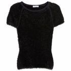 Peachy Den Women's The Chloe Knit T-Shirt in Onyx