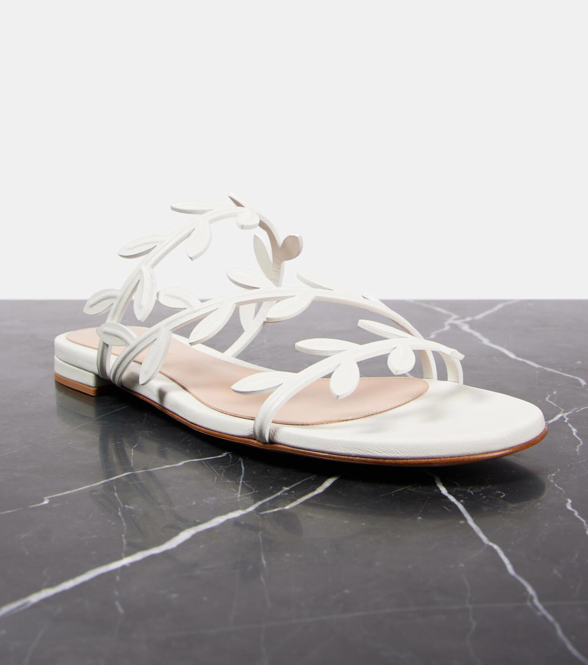 Gianvito Rossi Flavia leather slides