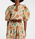 Ulla Johnson Florielle floral cotton top