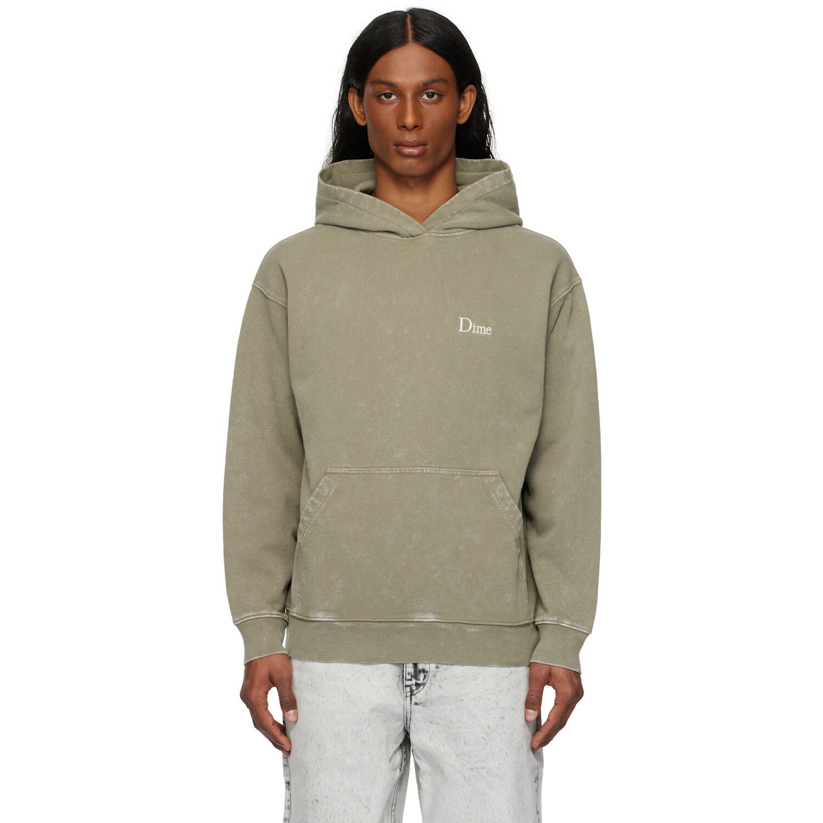 Dime Green Classic French Terry Hoodie