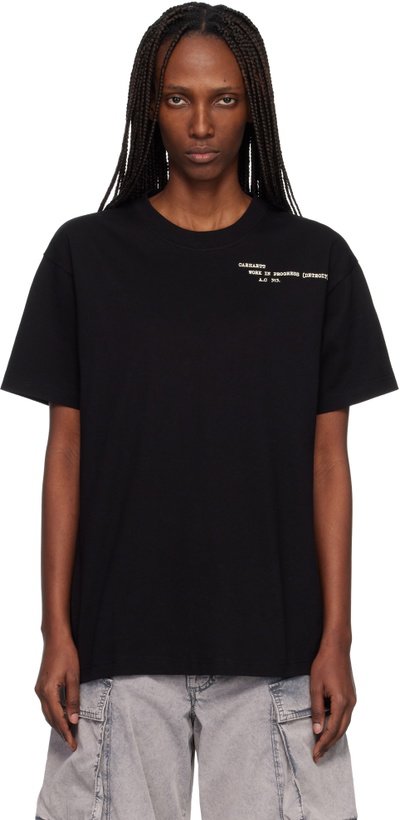 Photo: Carhartt Work In Progress Black Punched T-shirt