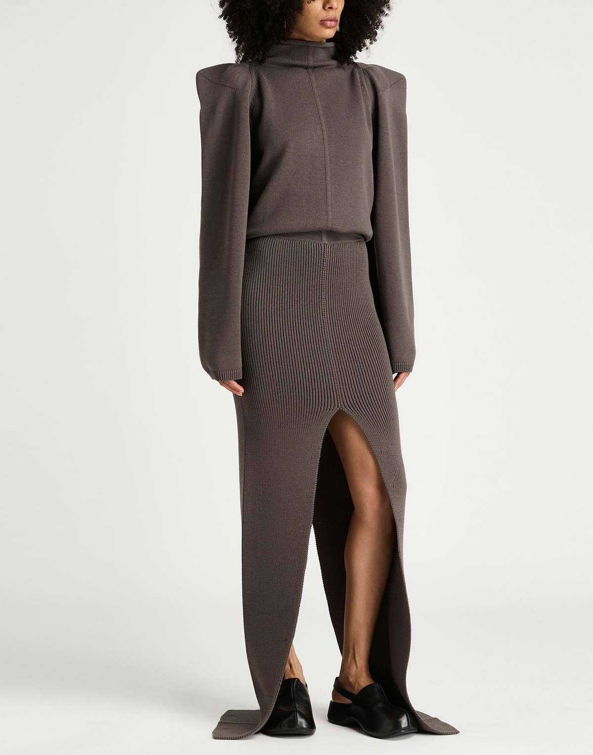 Rick Owens Womens Maxi skirt Taupe