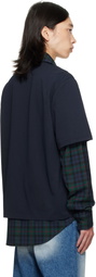 EGONlab Navy Moutono Shirt