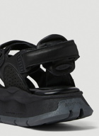 Quest Platform Sandals in Black