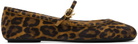 Gianvito Rossi Brown Carla Ballerina Flats