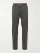Kiton - Straight-Leg Lyocell-Blend Trousers - Brown