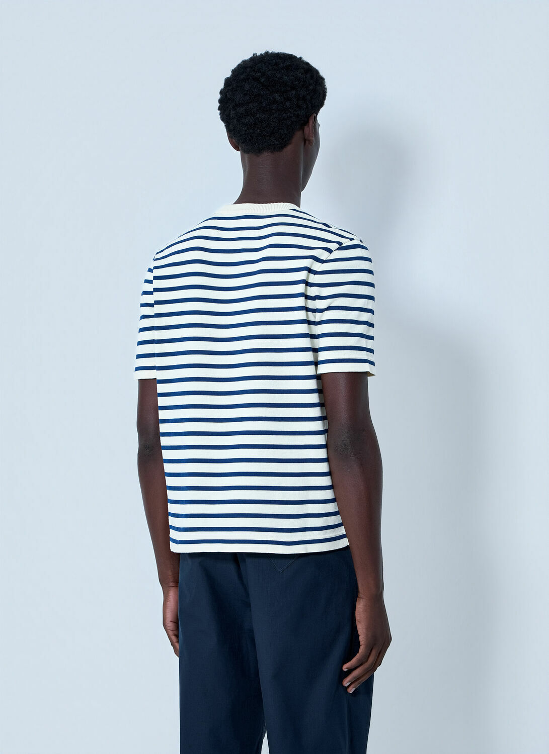 Prada Striped Crewneck T-Shirt