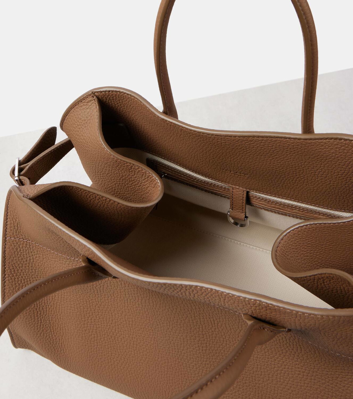 The Row Margaux 15 leather tote bag