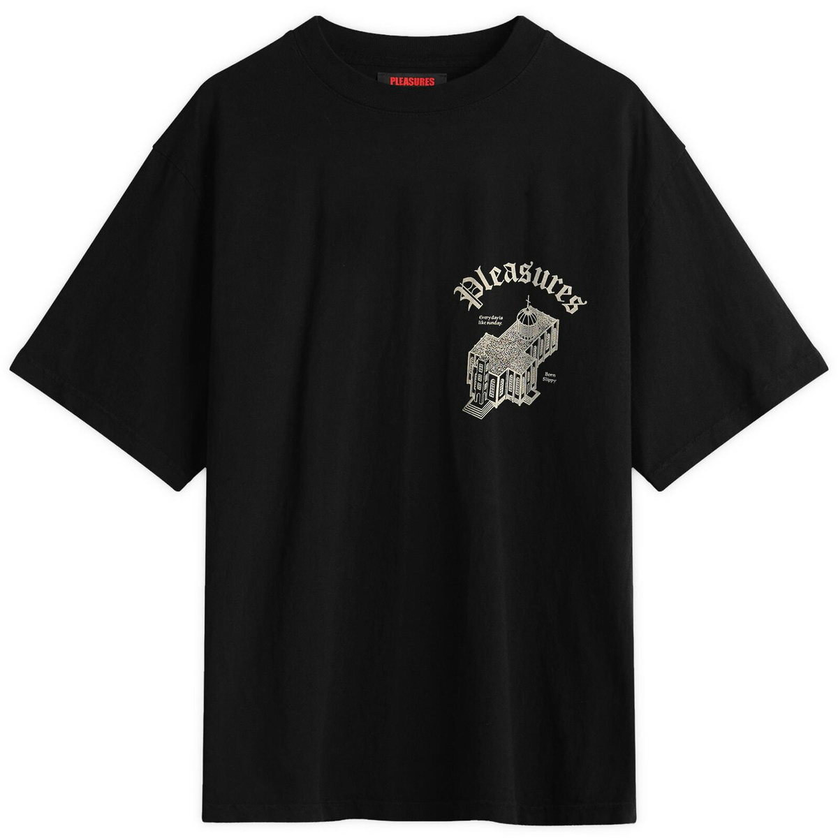 Pleasures Men's Chapel Heavyweight T-Shirt in Black