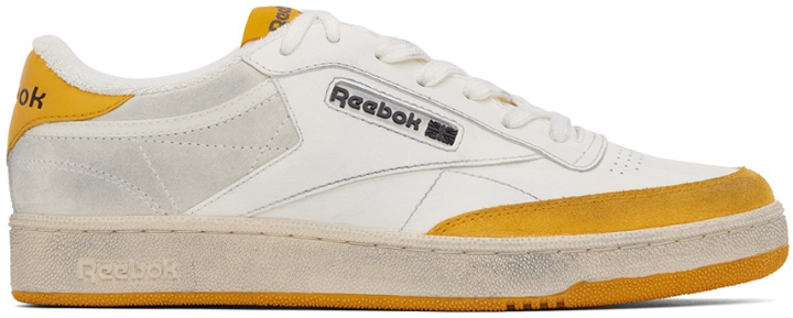 Photo: Reebok Classics White & Yellow Club C Sneakers