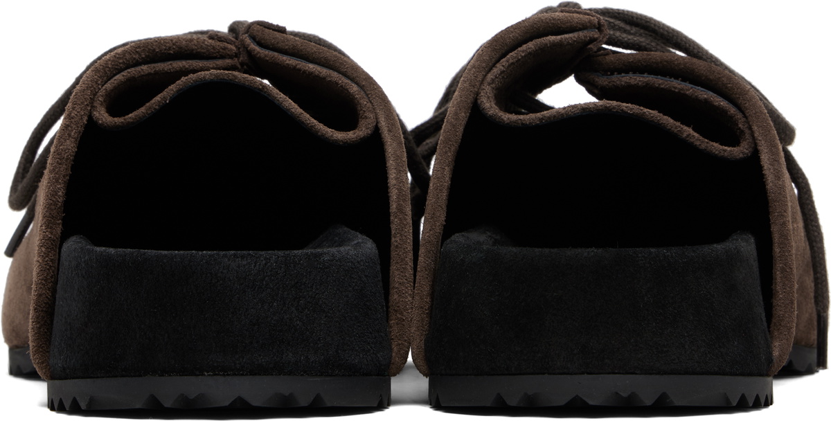 Dries Van Noten Brown Suede Clogs