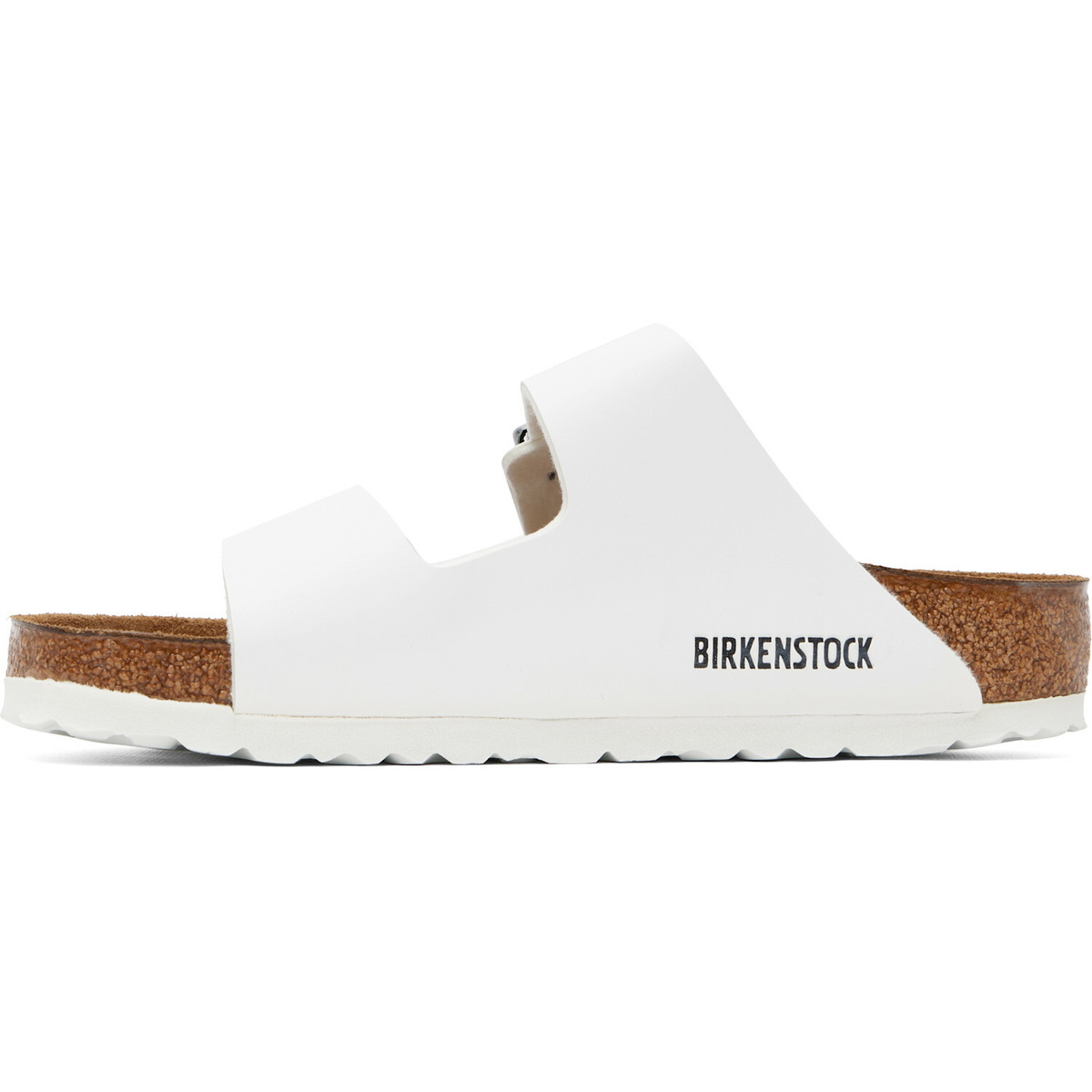 Birkenstock White Regular Arizona Birko-Flor Sandals