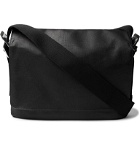 Brooks England - Paddington Leather-Trimmed Coated-Canvas Messenger Bag - Black