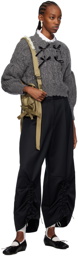 Simone Rocha Green Mini Beaded Classic Bow Crossbody Bag