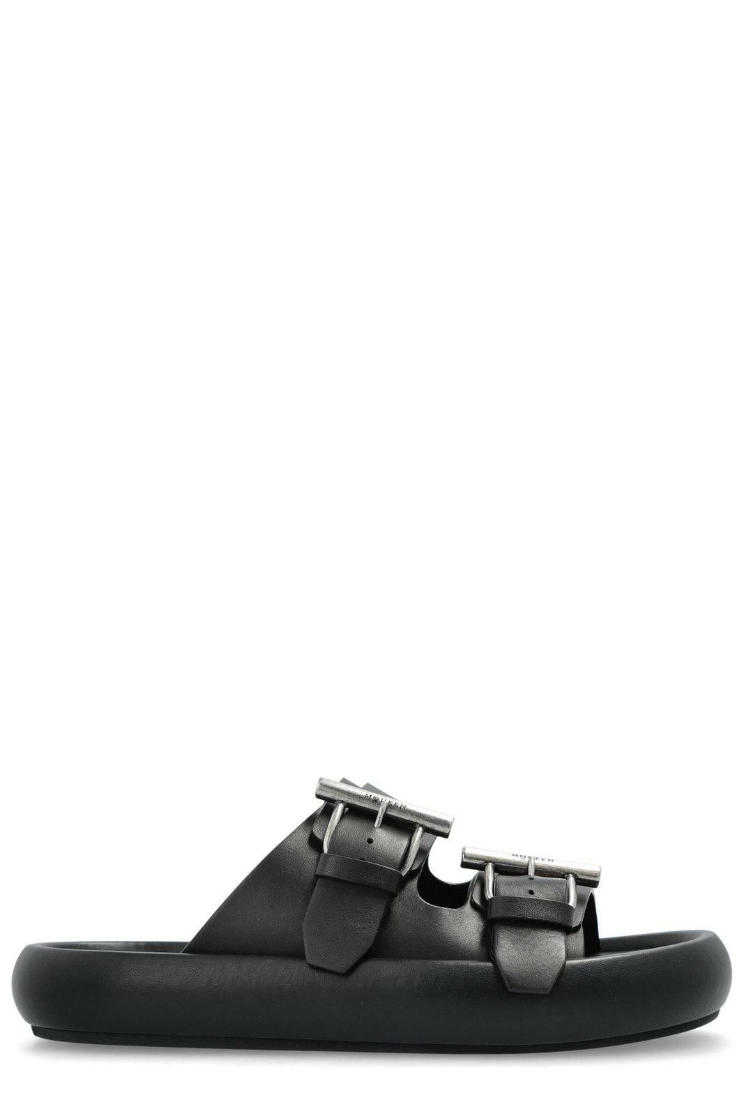 サンダル・ミュール Alexander Mcqueen Mirror-Effect Faux Leather Sandals Alexander McQueen Faux-leather sandals Alexander McQueen