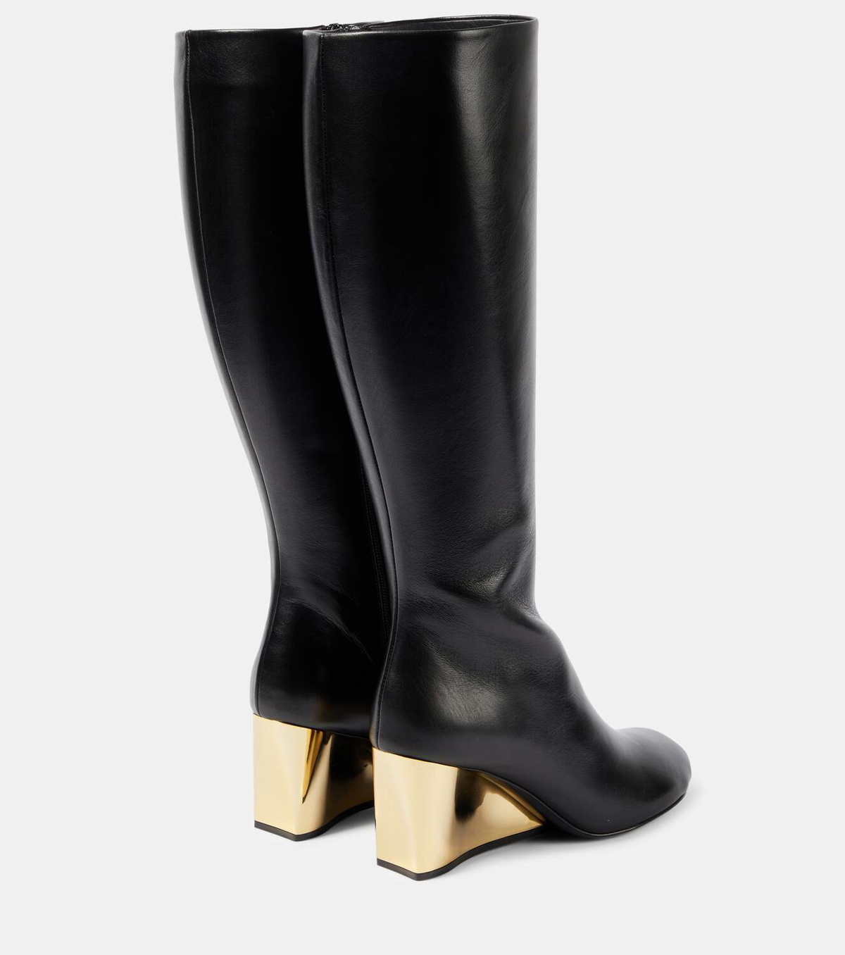 Rabanne Leather wedge boots