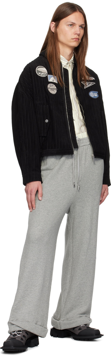 C2H4 Black Disaaray Badged Jacket