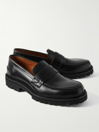 Mr P. - Jacques Leather Penny Loafers - Black
