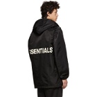 Essentials Black Coaches Jacket