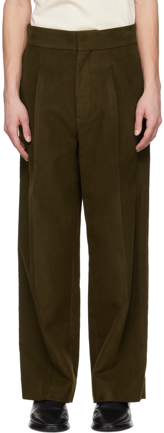 Photo: Fear of God Brown Wide-Leg Trousers