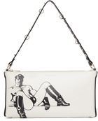 JW Anderson White Tom of Finland Baguette Bag