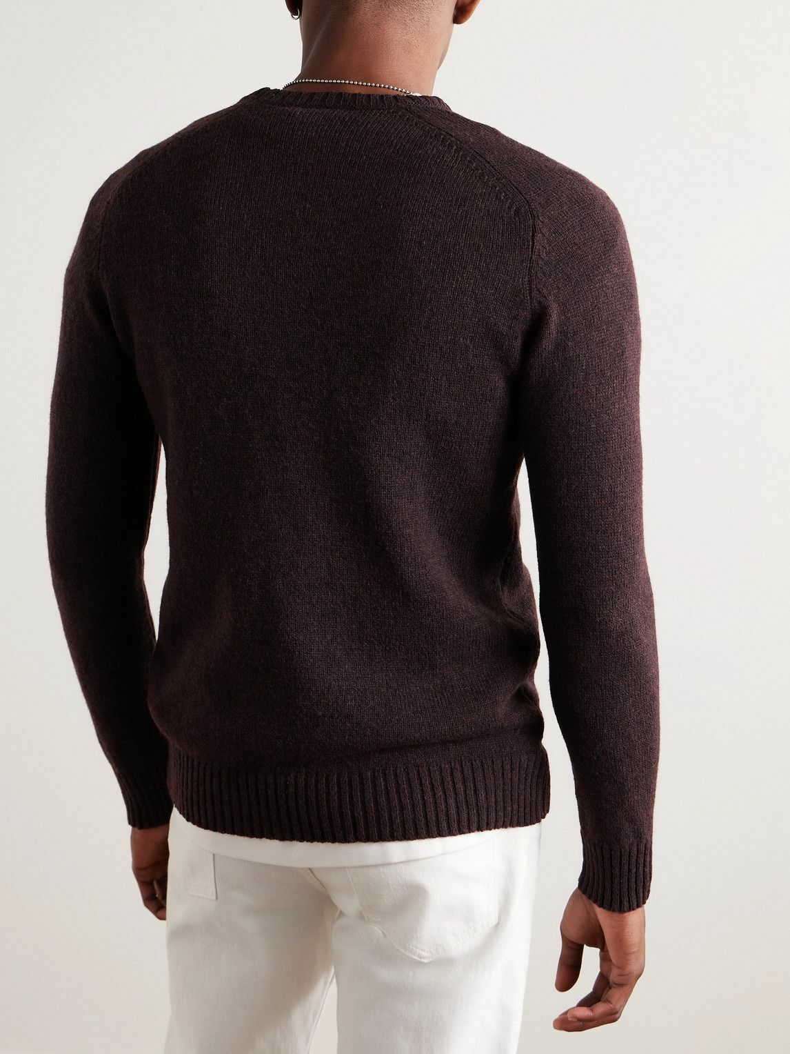 Anderson & Sheppard - Shetland Wool Sweater - Brown