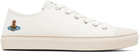 Vivienne Westwood White Low Top Plimsoll Sneakers