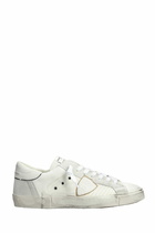 Philippe Model Prsx Low Sneakers In Beige Leather