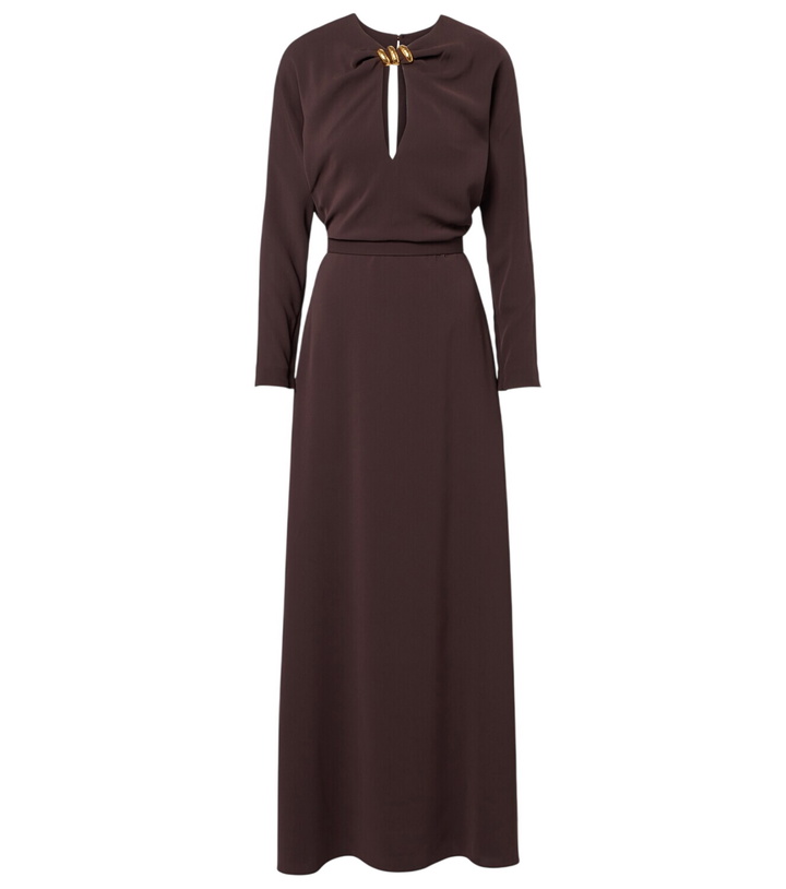 Photo: Max Mara Embellished cady maxi dress