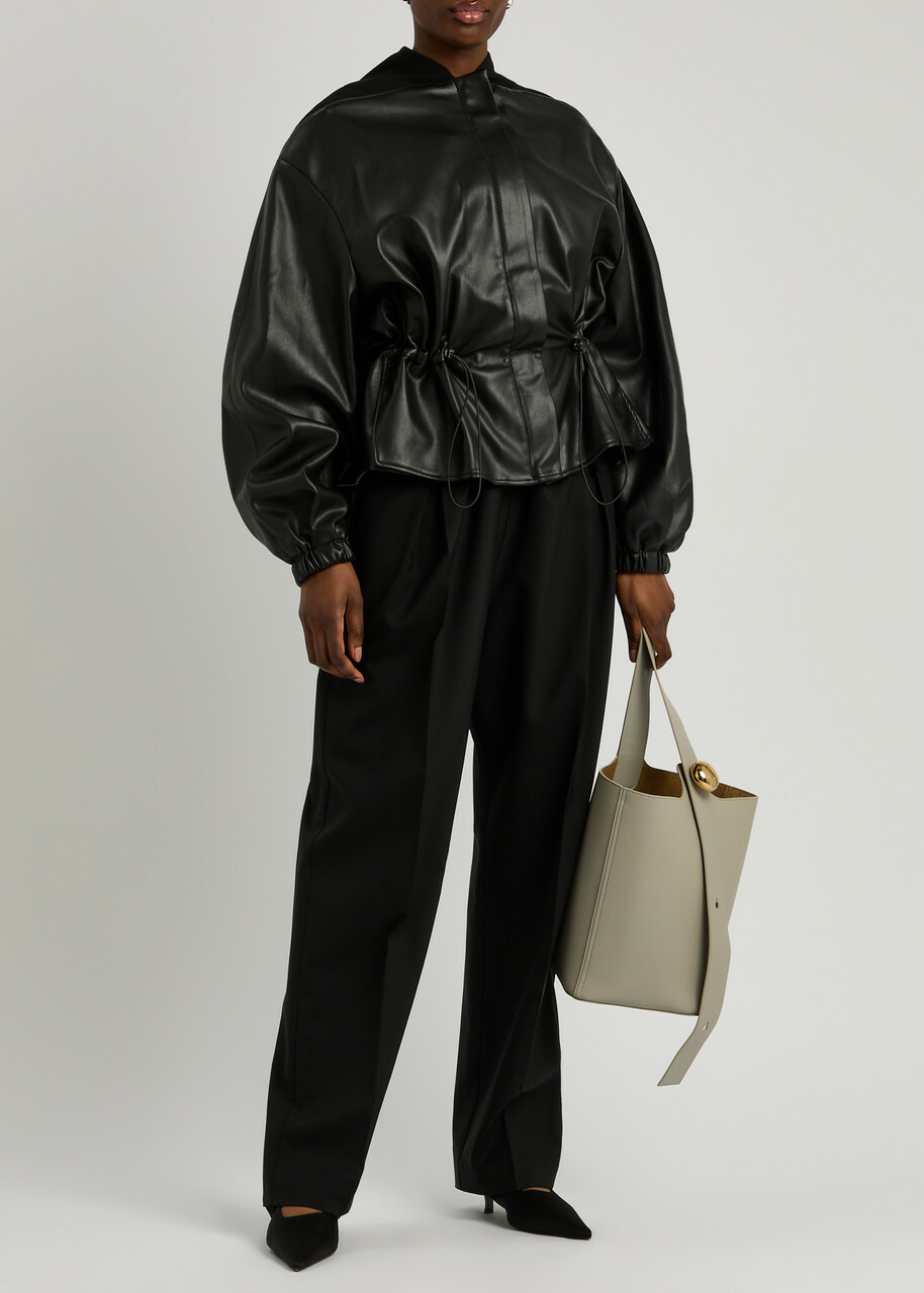 Esse Studios Synca Faux Leather Jacket Black