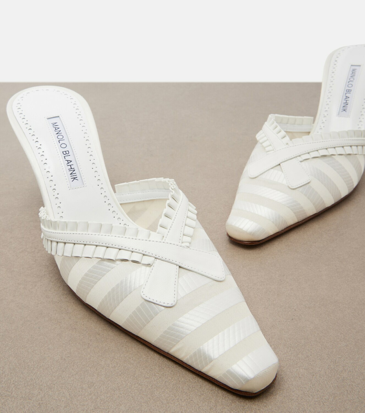 Manolo Blahnik Voluptia organza mules