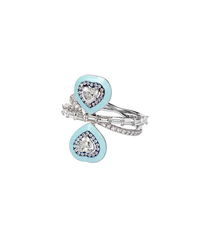 Photo: Kamyen Mirror Love 18kt white gold ring with diamonds