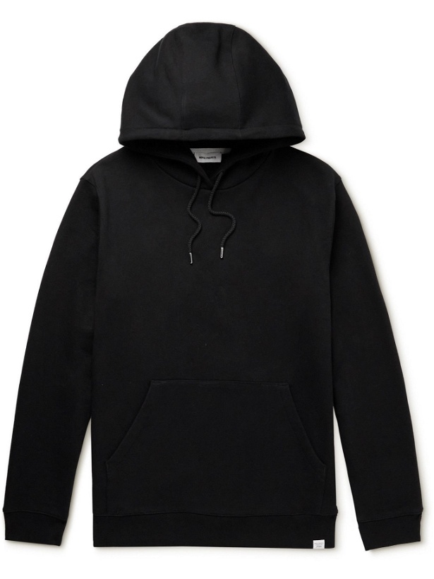 Photo: Norse Projects - Vagn Organic Cotton-Jersey Hoodie - Black