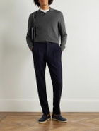 Rubinacci - Straight-Leg Pleated Super 130s Wool Trousers - Blue