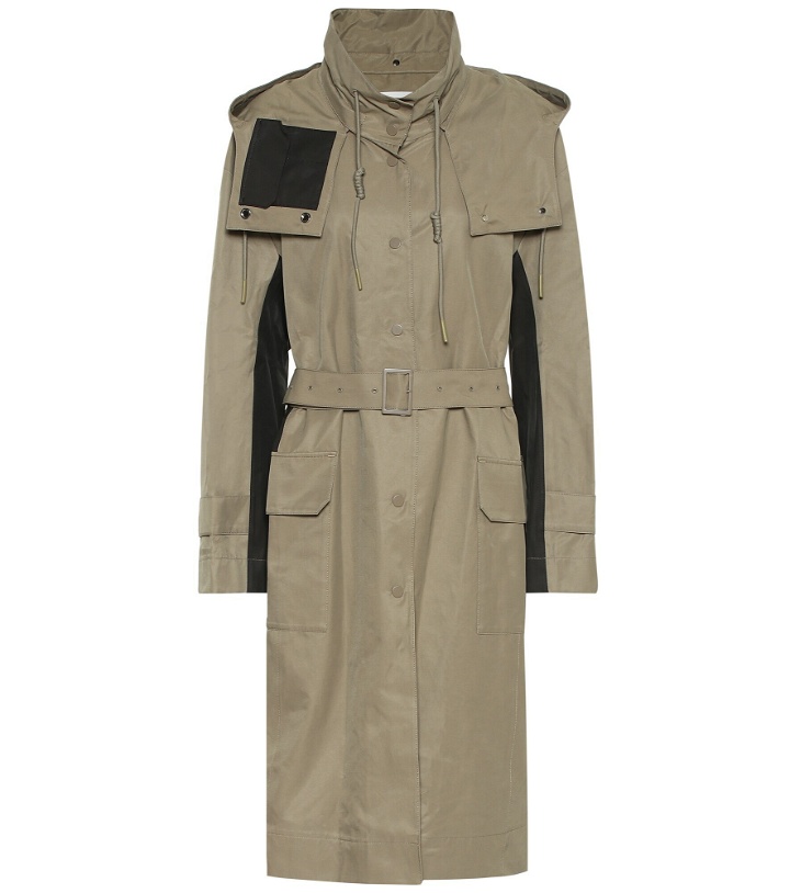 Photo: LOW CLASSIC - Hooded cotton-blend trench coat