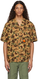 Palm Angels Multicolor Camo Bowling Shirt