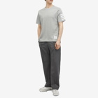 Thom Browne Men's 4-Bar Tonal T-Shirt in Light Grey